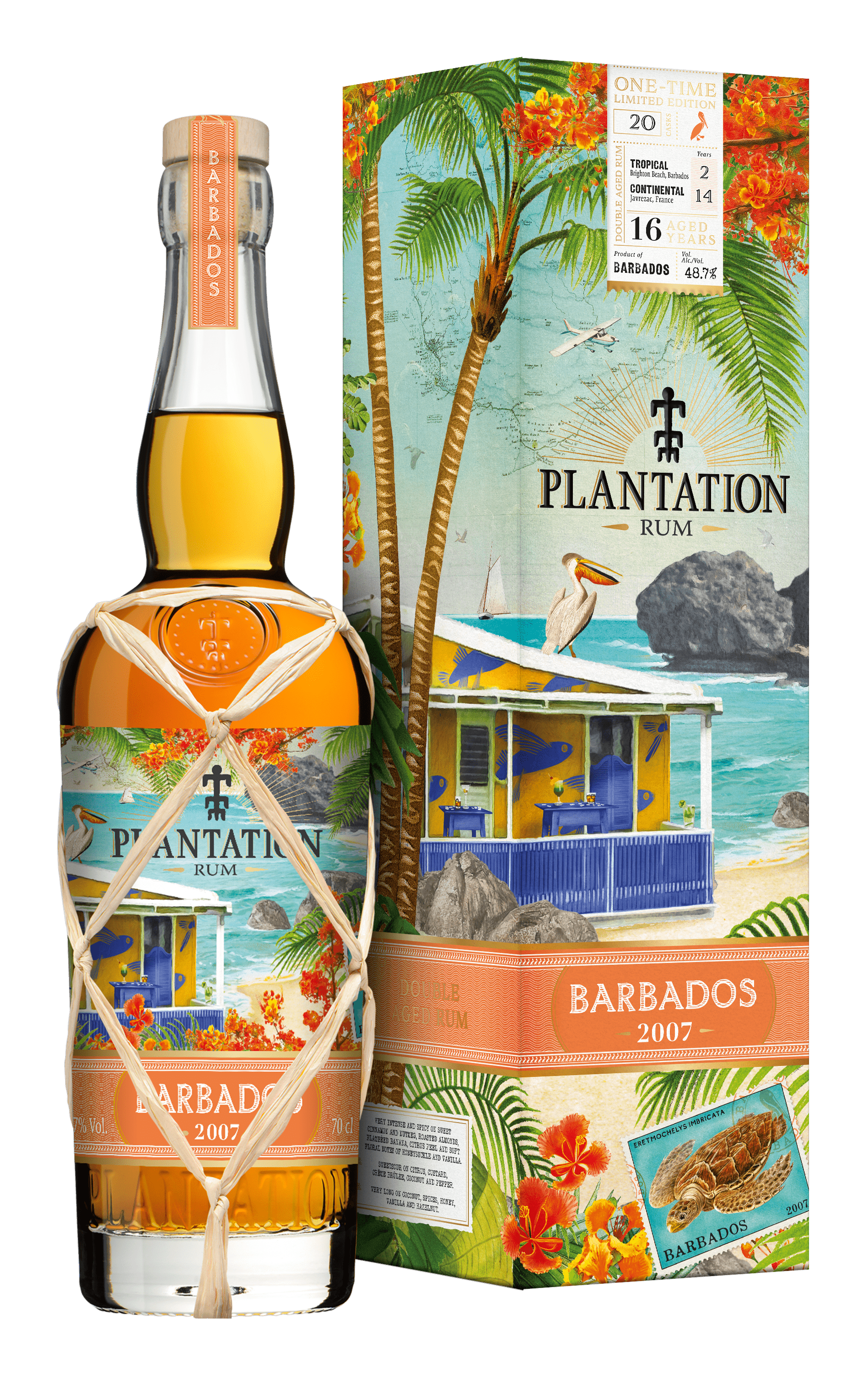 Plantation Rum Barbados 2007 ONE-Time Limited Edition Terravera