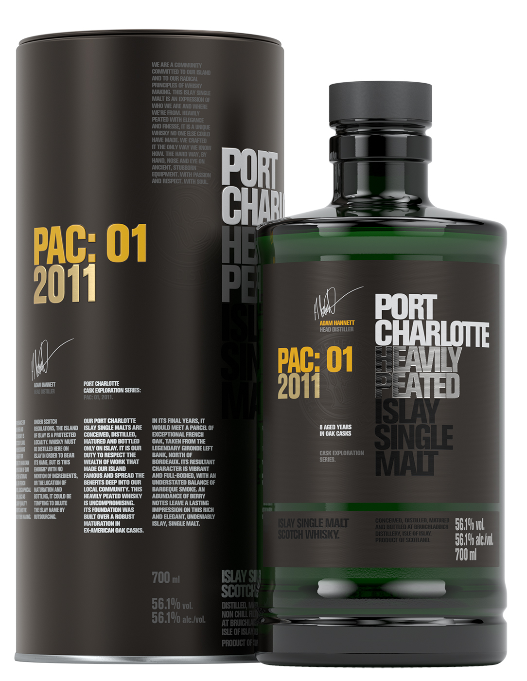 Bruichladdich Port Charlotte Single Malt Whisky PAC:01 2011