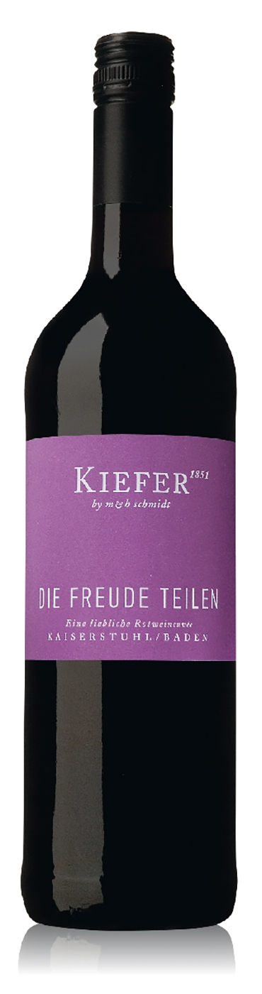 Weingut Kiefer "Die Freude teilen" eine liebliche Rotweincuvée